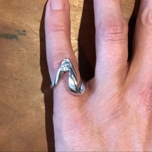 Sterling silver ring size 5.